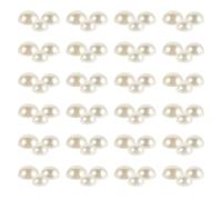 VILLCASE Perles Plates Demi-rondes en Plastique Beige 12mm 14mm 16mm pour Décoration Scrapbooking et Nail Art Adhérence Fiable et Style Élégant