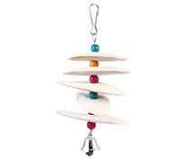 VILLCASE Perroquet Jouets À Mâcher Oiseau Jouet Os De Seiche Bec Molaire Jouet Cage Jouets Suspendus avec Bell pour Gris Africains Conure Eclectus Perruches Perruche Calopsitte
