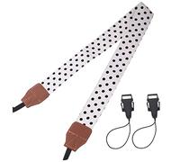 VILLCASE Photo Ajustable Vintage Courroie de Cou pour Appareils Photo Reflex et Numériques Accessoire Pratique pour Randonnée et Voyages