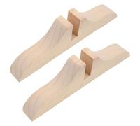 VILLCASE Pieds pour Paravent en Bois Naturel 2 Pièces, Socles Renforcés pour Cloisons de Séparation, pour Salon et Chambre