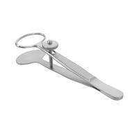 VILLCASE Pince à Épiler en Acier Inoxydable Moyen, Masseur des Glandes de Meibomius pour Paupières, Outil Précis de Soin des Yeux Secs, 8,5 X 2,2 X 2,2 Cm, Accessoire Visage pour Hygiène