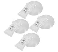 VILLCASE Pince à Ventouse pour Algues 4pcs en Plastique, Outil d'alimentation Sécurisé pour Aquarium et Réservoir de Poissons, Prolonge L'expérience de Nourrissage