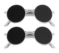 VILLCASE Pinces à Cheveux 2pcs en Métal Noir de Lunettes de Soleil Maintien Ferme et Stable, Accessoires pour Cheveux Tendances pour Femmes et Filles en Styling Ont The Go