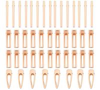 VILLCASE Pinces à Cheveux à Bec de Canard Métalliques 50 Pcs Lot Mixte 8 CM Accessoires Coiffure DIY pour Femme Épingles en Métal Résistantes et Polyvalentes