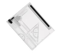 VILLCASE Planche à Dessin Légère A4 en Plastique Kit de Dessin D'architecture Technique avec Règles et Échelles Précises pour Création en Extérieur et Voyage