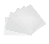 VILLCASE Planches d'examen A4 Transparentes en Plastique Lot de 5, Bloc-Notes de Bureau Pratique pour Notes de Bureau et reçus Financiers