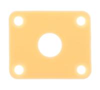VILLCASE Plaque Latérale de Guitare en ABS pour Prise Jack Électrique Protection Rectangulaire pour Guitare Jaune