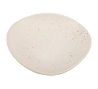 VILLCASE Plat à Bijoux Céramique Blanc Mat, Rangement Multifonction, Organisateur de Bagues et Colliers, Rangement Compact pour Chambre et Coiffeuse, 13 Cm Triangle