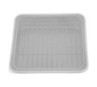 VILLCASE Plat à Rôtir Rectangulaire Vapeur en Acier Inoxydable avec Couvercle et Grille Grill Plateau de Cuisson Répartition Uniforme Chaleur