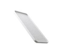 VILLCASE Plateau à Thé Rectangulaire Bac D'égouttage Ménager Double Couche Blanc en Plastique Rangement et Lavage pour Fruits Cuisine et Décoration Intérieure