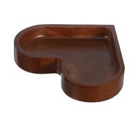 VILLCASE Plateau Bois Forme Cœur pour Snacks Plateau Apéritif Empilable Bois Massif Plat de Service Décoratif pour Bonbons Fruits Secs et Fromages Saint-valentin et Réunions