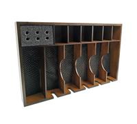 VILLCASE Plateau et Design à Grille Rationnelle Grosse Capacité Organisateur Pratique pour Ciseaux pour Tondeuse de en Bois pour Salon de Coiffure