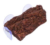 VILLCASE Plateforme de Repos pour Tortues avec Ventouse, Rampe Ajustable en Résine Marron pour Aquarium et Élevage de Reptiles