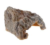 VILLCASE Plateforme Décorative pour Tortues D'aquarium en Résine Marron Abri Caché Sécurisé pour Reptiles, Design Créatif de Grotte pour Terrarium Tortue