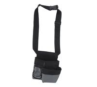 VILLCASE Pochette à Outils en Toile Épaisse avec Cinq Fixations Métalliques, Grosse Capacité et Compartiments Multifonctions, Bandoulière Réglable pour Usage en Extérieur Site