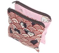 VILLCASE Pochette Décorative 2pcs pour Serviettes Hygiéniques en Polyester Pratique et Mignonne Organise et Protège Efficacement pour Paquet à Main ou Paquet à Dos