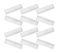VILLCASE Pochettes Adhésives Transparentes en Pvc 11x3 Cm, Lot de 25 Pochettes Porte-cartes Auto-adhésives Imperméables pour Organisation Bureau, Rangement Étiquettes Index et