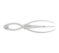 VILLCASE Pochoir à Sourcils en Acier Inoxydable Argenté Gabarit à Sourcils Courbé pour Mesure Précise Outil de Dessin Compact Adapté au Maquillage et à la Beauté