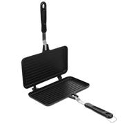 VILLCASE Poêle à Croque Double Face Antiadhésive et Résistante Chaleur pour Sandwichs et Petits Déjeuners Design Compact et Facile à Utiliser