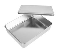 VILLCASE Poêle Acier Inoxydable avec Couvercle Plaque de Cuisson Réutilisable pour Stockage de Chocolat Kitchens et Cake Shop