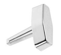 VILLCASE Poignée Métallique Argentée pour Machine à Bonbons sans Pièce, Structure Robuste, Résistante Usage Commercial Répété, pour Maintenance de Distributeurs Automatiques