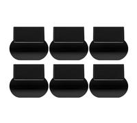 VILLCASE Poignées de Couvercle de Toilette 6pcs en PC Noir, Levier et Facile à Utiliser pour Rehausseur de Toilette à Domicile ou Salle de Bain