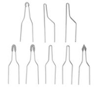 VILLCASE Pointes de Rechange pour Stylo Pyrograveur - 8 Embouts Haute Résistance Fil Chauffant Solide - Outil Pyrogravure Bois Précis pour Dessin et Gravure Artistique