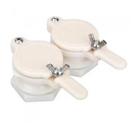 VILLCASE Porte à Miel en Abs Blanc pour Seau Régulateur de Flux de Miel Support Amovible et Vis en Acier Inoxydable pour Extracteur et Cuve à Lot de 2 Pièces