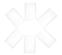 VILLCASE Porte-badges et Facile à Transporter en Acrylique Transparent Lot de 6 Support Sécurisé pour École et Voyage