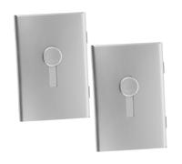 VILLCASE Porte-Cartes De Voyage Étui Métallique Portable pour Cartes De Visite Organiseur Coulissant pour Cartes De Visite Rangement De Bureau