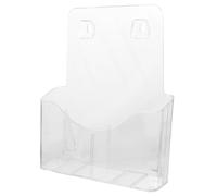 VILLCASE Porte-Documents Mural en Acrylique Blanc pour Bureau, Organisateur Simple Design, Gain de Place et Rangement des Rapports Professionnels