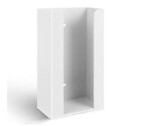 VILLCASE Porte-gants jetable pour montage mural en acrylique Distributeur de mouchoirs pour service alimentaire, laboratoire, cabinet médical Blanc 24 x 14 x 7 cm