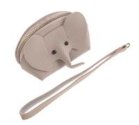 VILLCASE Porte-Monnaie Similicuir à Motif Éléphant Compact et Léger, Pochette de Rangement pour Clés, Mouchoirs et Petits Objets, Adapté au Voyage et Usage Quotidien