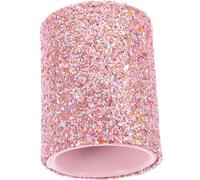 VILLCASE Porte-Pinceaux de Maquillage Portable en Plastique Rose à Paillettes Petit Seau Décoratif de Rangement pour Outils de Maquillage Organisateur Compact pour Pinceaux pour