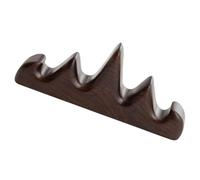 VILLCASE Porte-stylo Calligraphique en Bois Massif de Jujubier Noir, Repose-pinceaux de Montagne Vintage, Support pour Pinceaux D’écriture Sumi, Décoration Bureau Maison