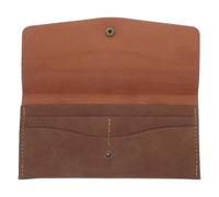 VILLCASE Portefeuille Minimaliste en Cuir Synthétique Marron Clair, Structure Bi-Fold Multiples Emplacements Cartes et Protection l'eau, pour Occasions Spéciales