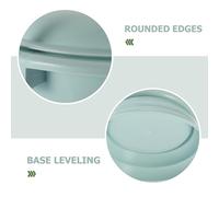 VILLCASE Pot de Chambre Plastique Portable avec Couvercle Petit Modèle Antidérapant Bleu 23X237 CM Urinoir pour Femme Garçon et Filles et Personne Âgée Bassin de Lit Pratique et Léger