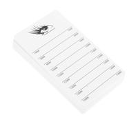 VILLCASE Présentoir à Cils en Acrylique Transparent 4 Pièces Motifs Camélia Support Portable pour Extensions de Cils Plateau Organiseur Outil Professionnel pour Salon et Usage Domestique