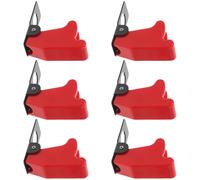 VILLCASE Protecteur D'interrupteur à Bascule Rouge en Plastique et Fer, 6pcs, Étanche et Anti-poussière, pour Camion et Véhicule Récréatif