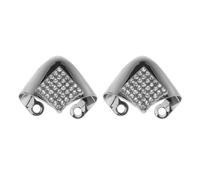 VILLCASE Protège-Orteils pour Chaussures à Talons Hauts en Fer Argenté, Design Invisible, Protection Anti-Coup pour Chaussures Pointues, Embouts Décoratifs et Solide