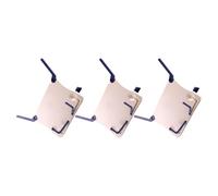 VILLCASE Pupitre à Partitions Pliant Portable Blanc en Plastique Léger, Lot de 3 Pièces, Lecture Répétition Musicale