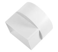 VILLCASE Raccord de Canalisation Pluviale en Abs 105x70 Mm vers Tube Rond 110 Mm, Connecteur de Gouttière pour Collecte et Évacuation des Eaux Pluviales, Adapté aux Toitures