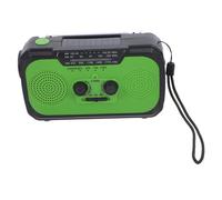 VILLCASE Radio de Survie Solaire Multifonction à Manivelle avec Lampe Torche LED Puissante Radio Am FM et Ondes Courtes Rechargeable par Énergie Solaire et Dynamo Portable pour Camping