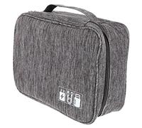 VILLCASE Rangement de Câbles de Voyage Organisateur Portable Grège pour Câbles Écouteurs et Accessoires Électroniques Pratique et Compact pour Voyage Affaires