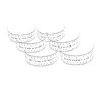 VILLCASE Règle à Sourcils en Pvc Souple 6 Pièces pour Microblading, Outil Léger de Marquage des Sourcils, pour Artistes et Débutants en Divers Environnements de Travail