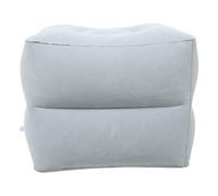 VILLCASE Repose-Pieds Gonflable pour Train et Avion, Coussin PVC Flocage | Deux Couches, Format Portable, Usage Bureau et Cabine, pour Pieds et Jambes, sous Bureau