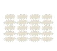 VILLCASE Roue à Ongles Ovale Plastique Blanche 20 Capsules pour Présentation Nail Art Manucure Professionnel et Particulier Accessoire Faux Ongles Colorés Pratique et Légère pour Salon et