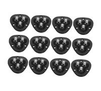 VILLCASE roulettes autocollantes roulettes pivotantes Roues de poubelle mini poubelle peut roues adhésives Black