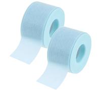 VILLCASE Ruban Adhésif pour Extensions de Cils en Gel Silicone Bleu 13 CM X 45 M 2 Pièces Ruban Isolant Respirant et Doux pour Peau Sensible Outil Professionnel et Usage Personnel