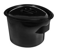 VILLCASE Seau à Urine Portable Noir avec Couvercle en Plastique Pp pour Hospitalisation et Voyages de Camping, Accessoire Pratique pour Soins des Patients